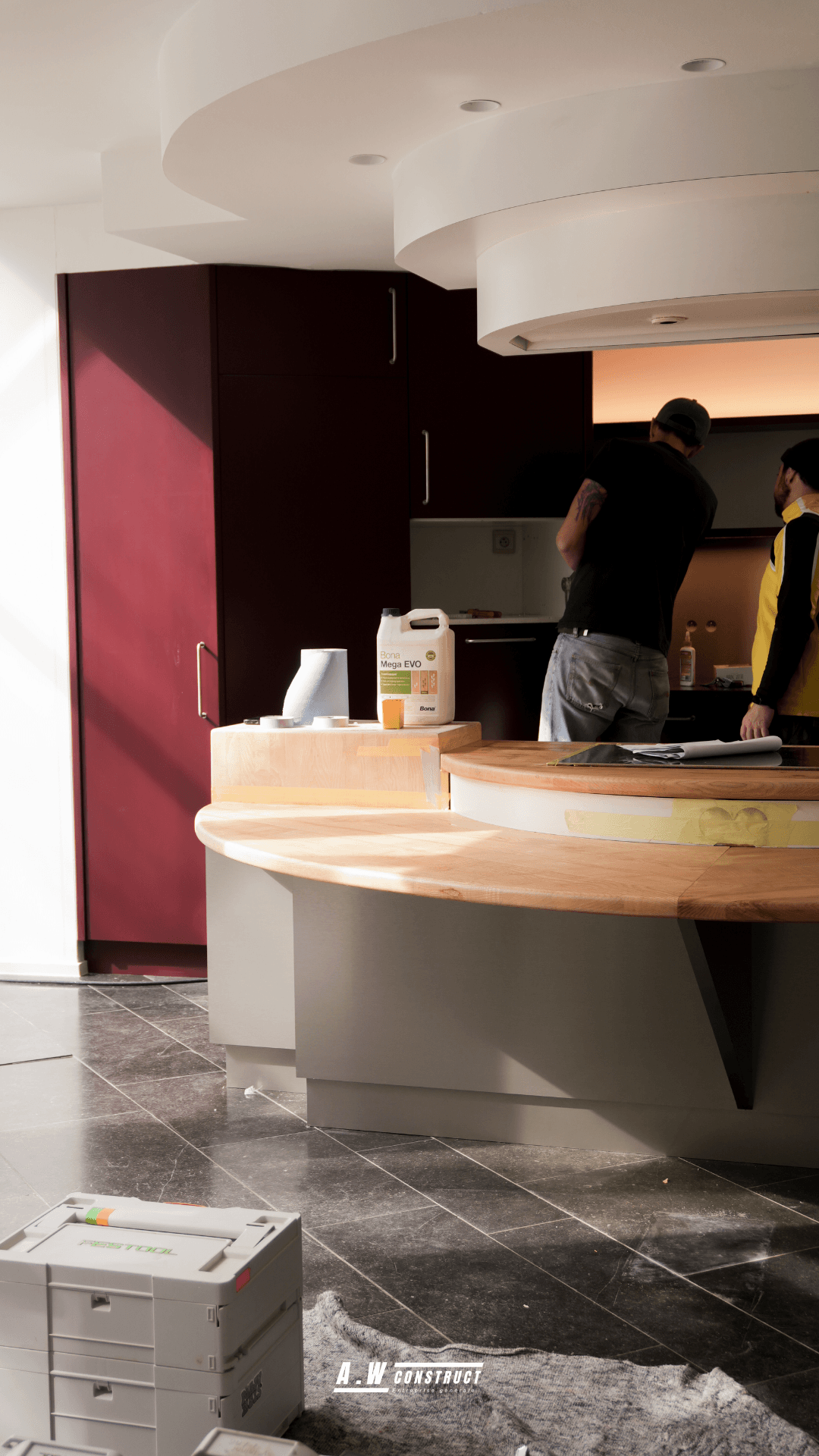 Équipe au travail — cuisine Rhodes